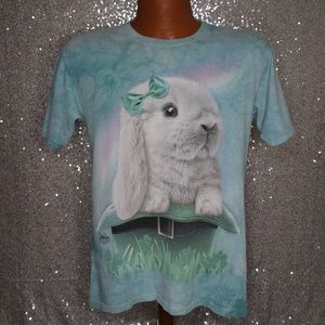 Lucky Rabbit Shirt Acid Wash Tie Dye Youth XL